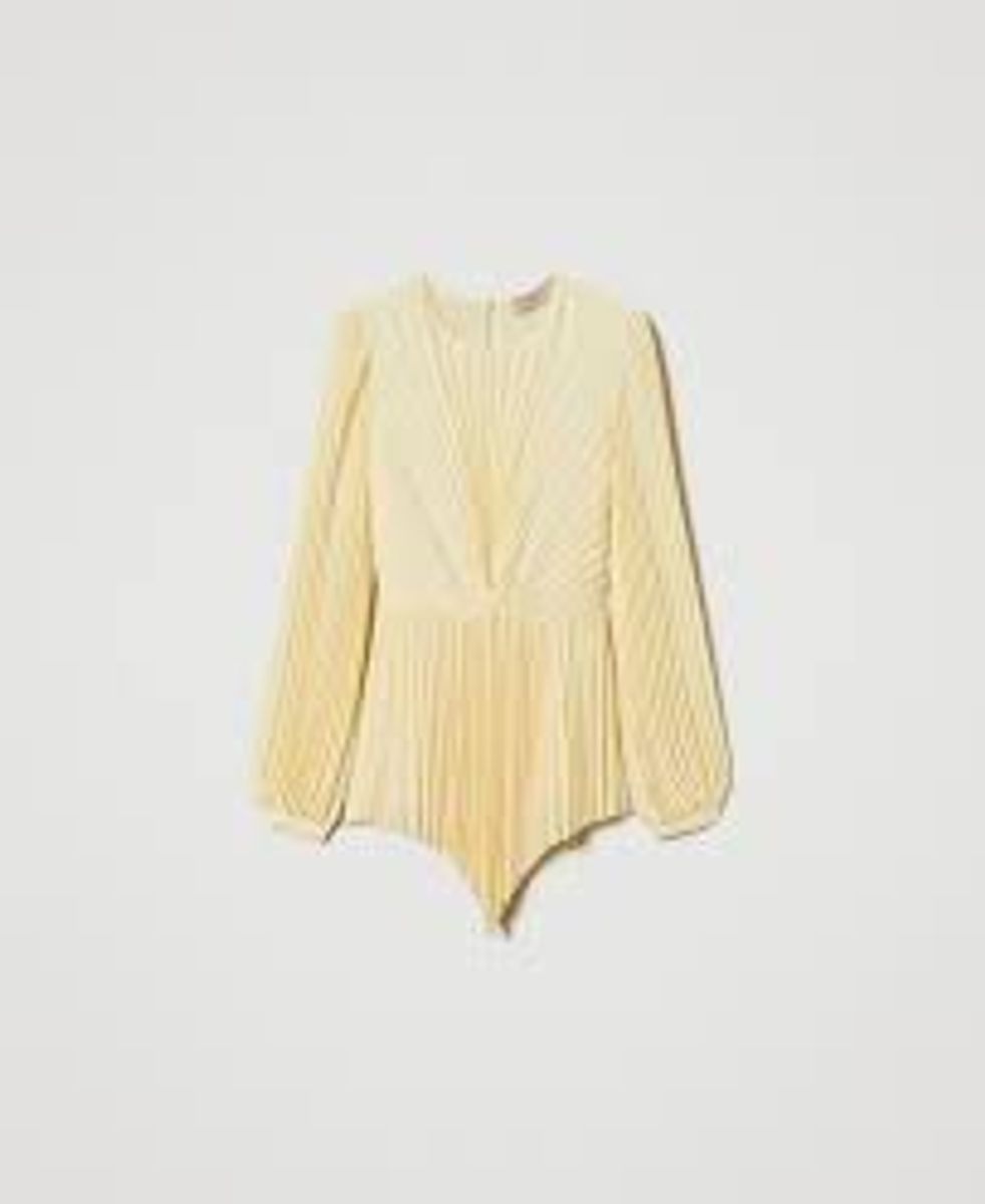 Pleated georgette blouse TWINSET
