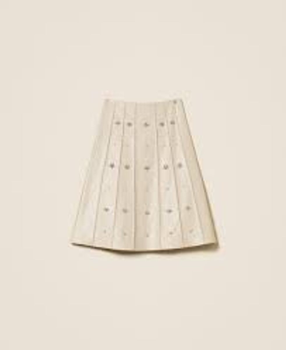 Midi skirt with handmade embroideries TWINSET