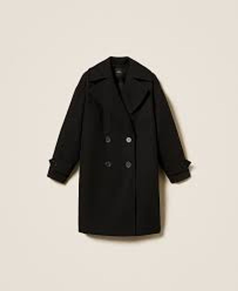 Double-breasted wool cloth coat TWINSET