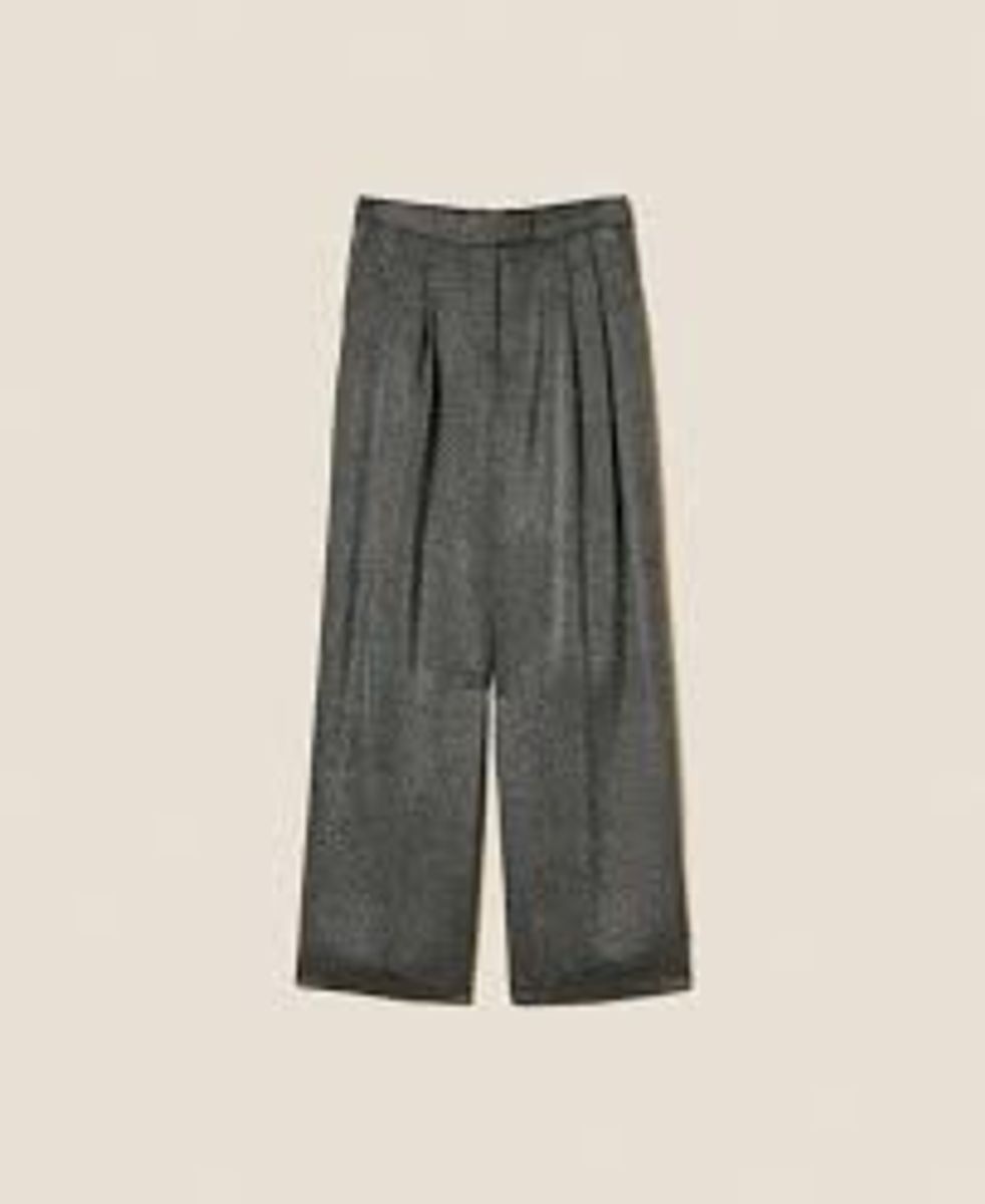 Palazzo trousers with laminated print TWINSET