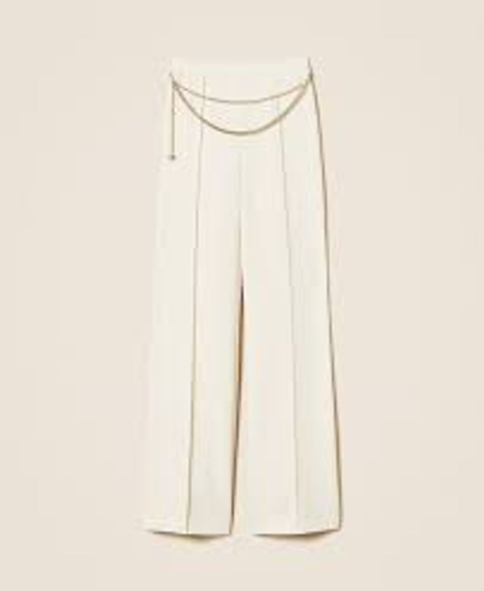 Crêpe cady trousers with belt TWINSET