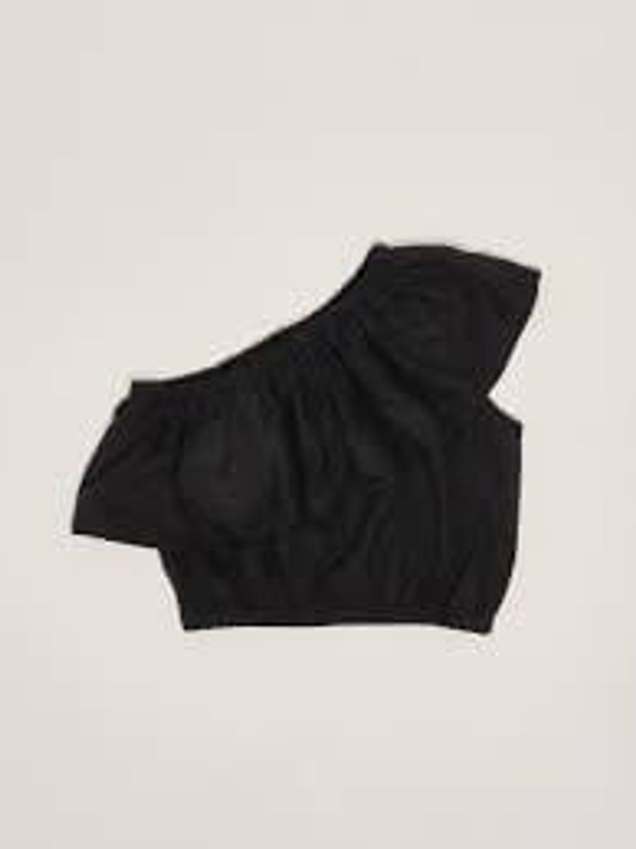 Slated shoulder top with flounce TWINSET