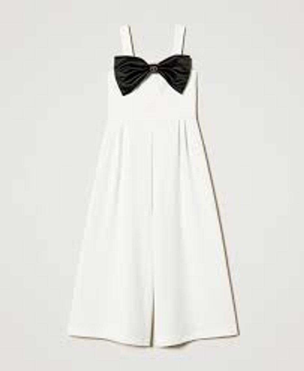 Crêpe jumpsuit with bow TWINSET