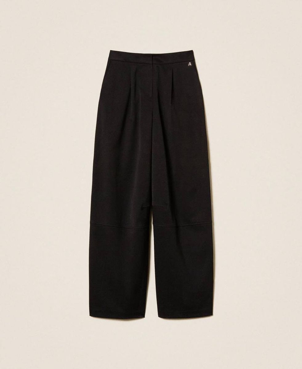 Palazzo trousers with pleats TWINSET